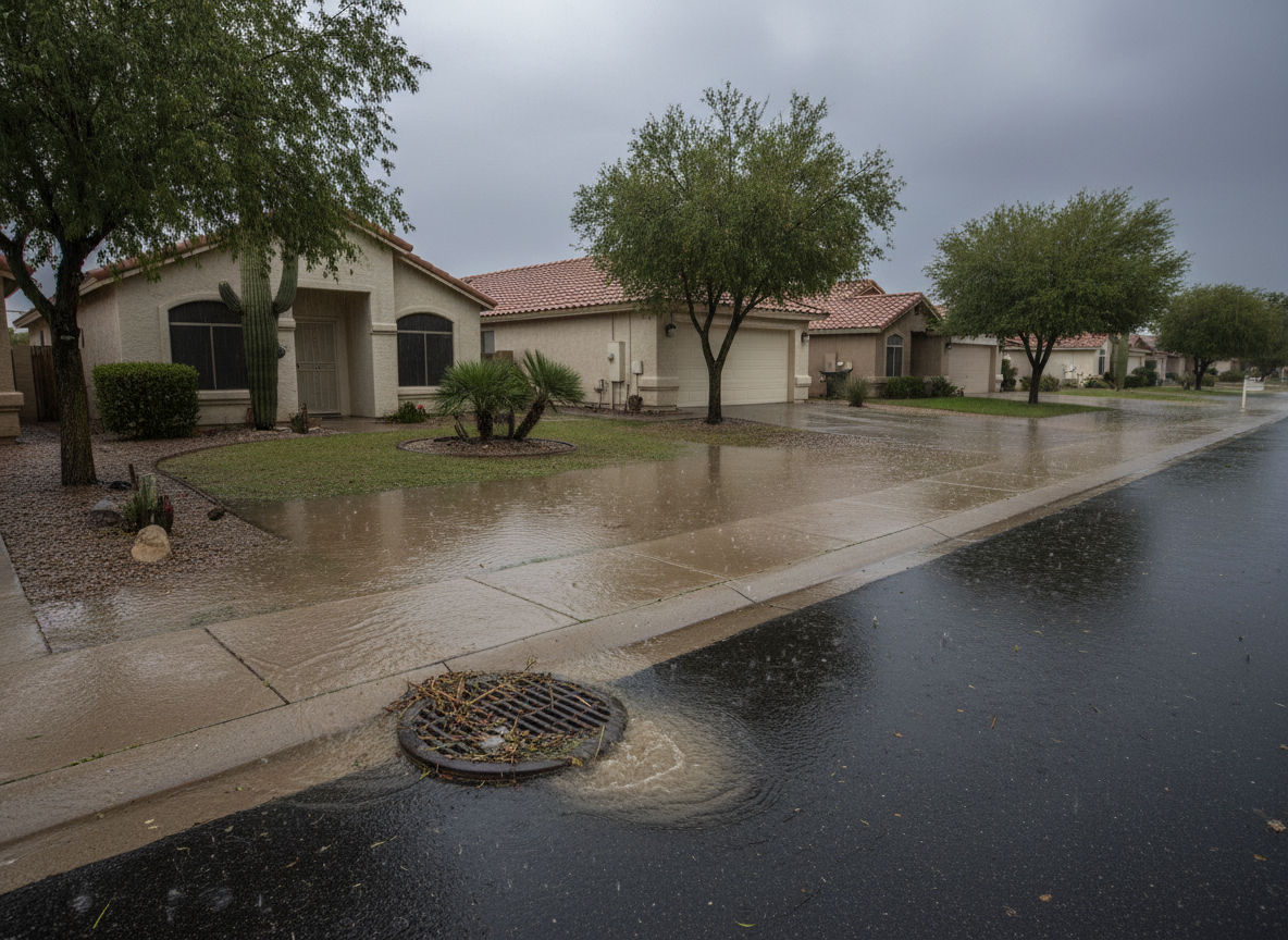 Common Drainage Problems Around Sun City Properties During Heavy Rain