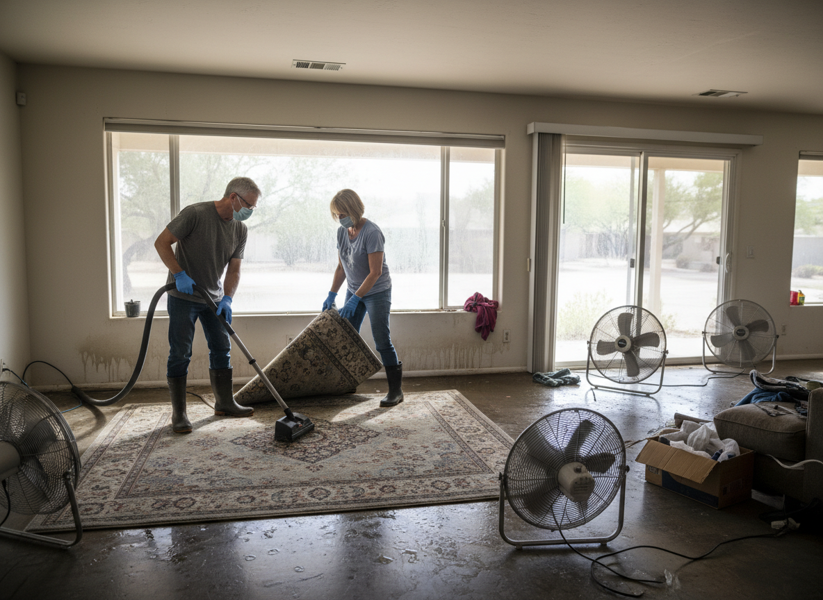 What Homeowners Should Do Immediately After Storm Water Enters a Sun City House